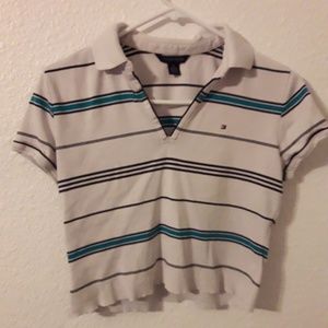cropped tommy hilfiger polo